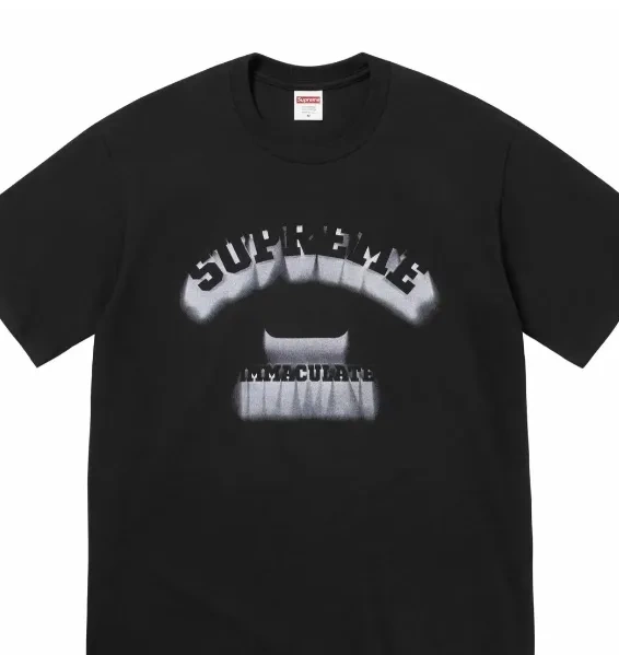 L 24SS White Tee S Black Short XL sleeved and Shadow Shadow T-shirt M 3D Logo 1009
